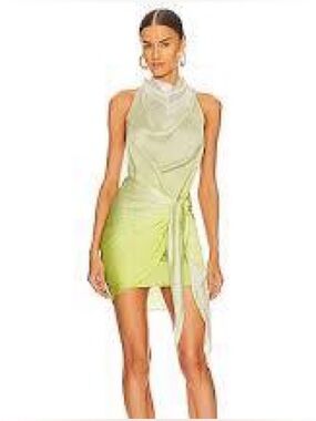 Baobab Providencia Ombre Mini Dress Green Size S Worn Once
